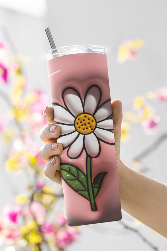 3D Daisy 20oz Tumbler